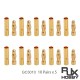 RJX 50 Pairs 3.0mm Gold Bullet Banana Connector Plug 3mm Male & Female Bullet Connector