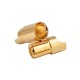 RJX 20 Pairs 6.0mm Gold Bullet Banana Connector Plug 6mm Male & Female Bullet Connector