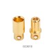 RJX 10 Pairs 8.0mm Gold Bullet Banana Connector Plug 8mm Male & Female Bullet Connector