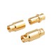 RJX 10 Pairs 8.0mm Gold Bullet Banana Connector Plug 8mm Male & Female Bullet Connector