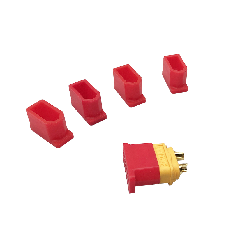 RJX 10pcs xt60 female plug protection cover cap silicone case lipo battery connector sheath for rc fpv racing drone