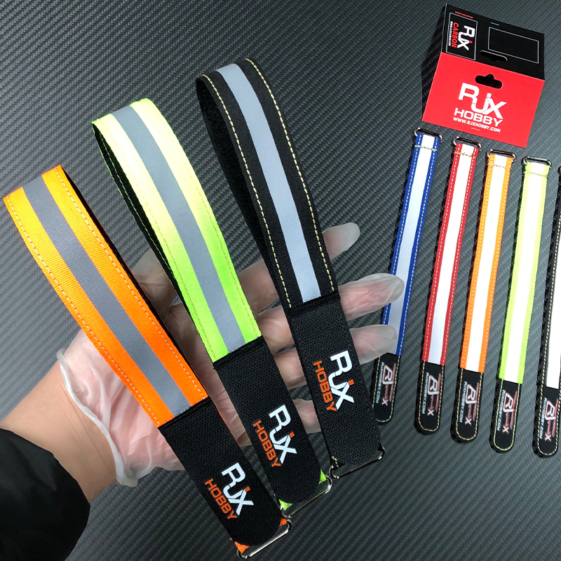 RJX 2pcs (Kevlar thread stitching) Reflective Battery strap (Width: 30mm Length: 400 / 500 / 600 / 700 / 800 / 1000mm)