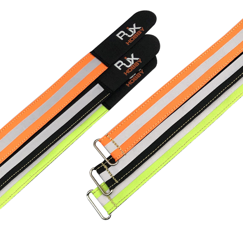 RJX 2pcs (Kevlar thread stitching) Reflective Battery strap (Width: 30mm Length: 400 / 500 / 600 / 700 / 800 / 1000mm)
