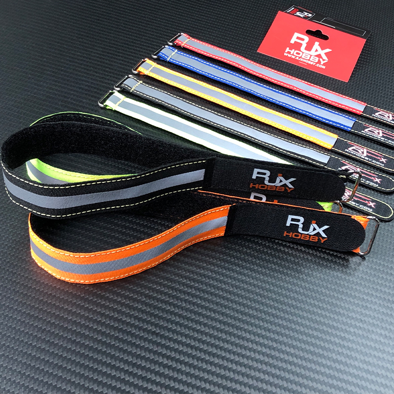 RJX 2pcs (Kevlar thread stitching) Reflective Battery strap (Width: 30mm Length: 400 / 500 / 600 / 700 / 800 / 1000mm)