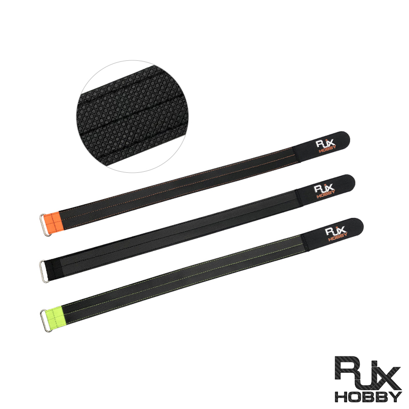 RJXHOBBY 1pcs 30mm Width Kevlar Battery Strap Kevlar Stitching Rubber Grip and Zinc Alloy Seamless Buckle (Length:400 -1000mm)