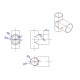 RJX 1pcs 20 to 16mm Landing Gear Aluminum Alloy Tee Tripod Carbon Fiber Tube Connector For Agriculture Drone UAV