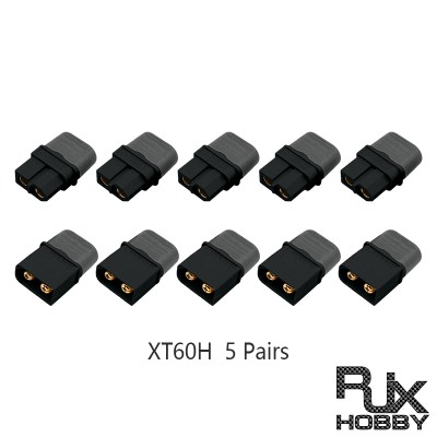 RJXHOBBY 5 pairs Amass XT60+ XT60H Plug Connector With Sheath Housing For Rc Lipo Battery Rc Drone 