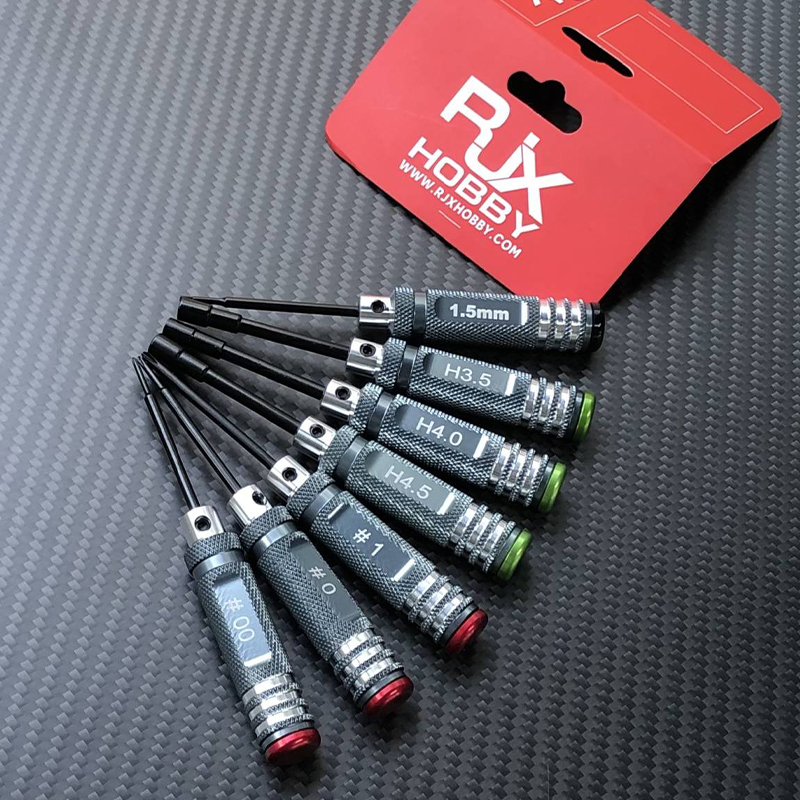 RJXHOBBY 7Pcs mini Hexagon Screw Driver Set Rc Tool Kit for Rc Car Quadcopter Racing Drone