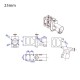 RJX 1pcs Aluminum alloy folding down arm pipe joint 25 30mm for plant protection uav RC helicopter spareparts