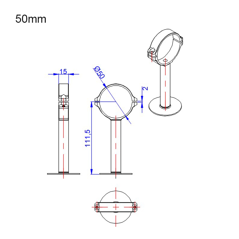 RJX 1pcs RC Drone GPS Bracket Holder Mount Suitable for 30mm/40mm/50mm Tube Agriculture Plant UAV