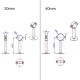 RJX 1pcs RC Drone GPS Bracket Holder Mount Suitable for 30mm/40mm/50mm Tube Agriculture Plant UAV
