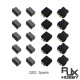 RJXHOBBY 5pairs QS2 2mm Anti Spark Male & Female 2P 30A Plated Bullet Connector Plug with Signal Pin 
