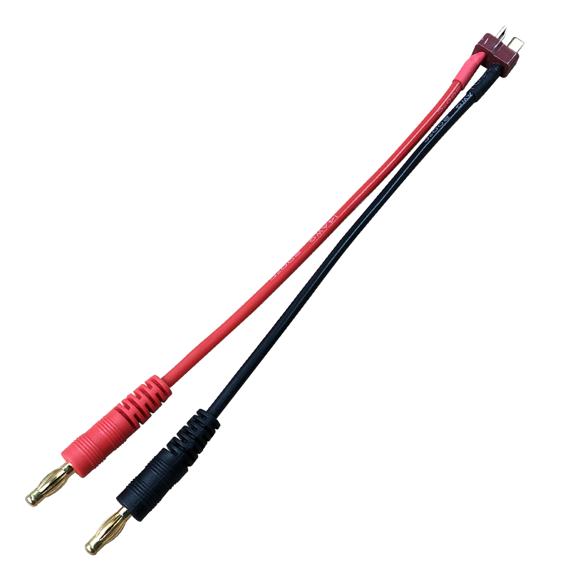 RJX 1pcs 4.0 Banana Head to T Head Plugs Adapter 