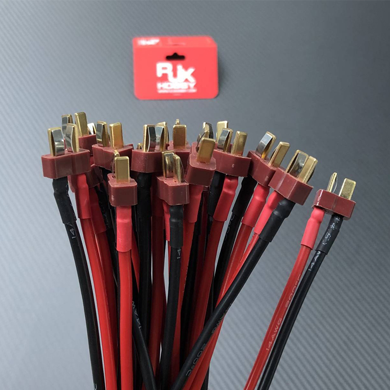 RJX 1pcs 4.0 Banana Head to T Head Plugs Adapter 
