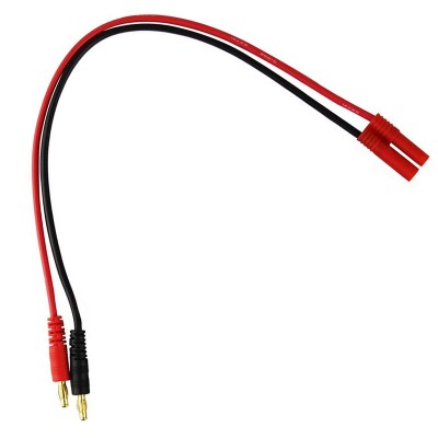 RJX 1pcs 4.0mm Banana Plug to Male HXT4.0 Charge Cable for RC B6 B6AC Battery 