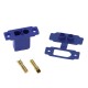 RJX 5pcs EC5E Male Panel can Fixed Gold-plated Banana Plug Battery Connector Dust Cap for RC Aircraft Drone