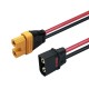 RJXHOBBY 1pcs QS8-S Male to AS150U Female 8AWG Conversion Line for RC Agriculture UAV Lipo Battery ESC Balance Charger
