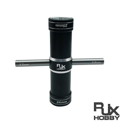 RJXHOBBY 4.0/5.5/24/ 25mm Hex Socket Wrench Spanner Nut Key Stainless Steel