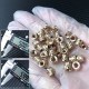RJX 100pcs M4 Brass Insert Nuts Hot Melt Molding Copper Heat Inserting Thread Embedded Knurled Injection Nut