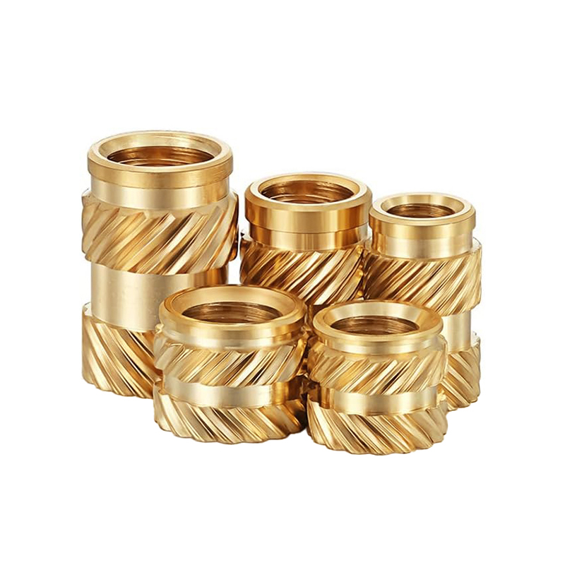 RJX 100pcs M3 Brass Insert Nuts Hot Melt Molding Copper Heat Inserting Thread Embedded Knurled Injection Nut