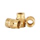 RJX 100pcs M2.5 Brass Insert Nuts Hot Melt Molding Copper Heat Inserting Thread Embedded Knurled Injection Nut