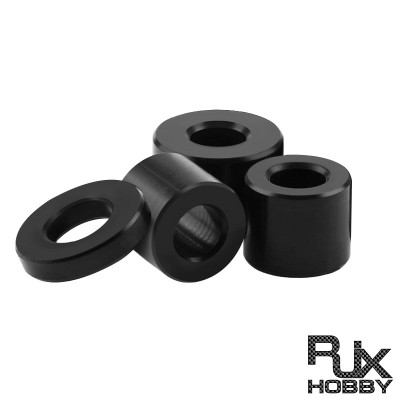 RJX 100pcs POM round washers Thickened gasket Isolation column(ID5.2mm OD10mm)
