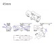 RJXHOBBY 1pcs 30 / 40 / 45 / 50mm V2 Quick remove folding arm for Plant Protection UAV Multicopter