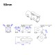 RJXHOBBY 1pcs 30 / 40 / 45 / 50mm V2 Quick remove folding arm for Plant Protection UAV Multicopter