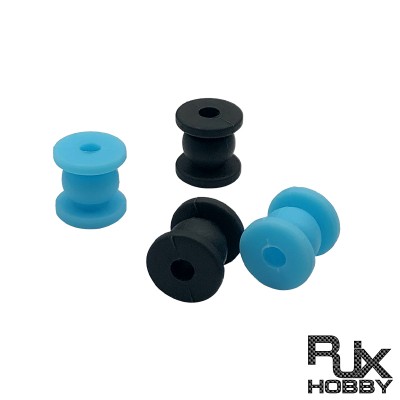 RJX 100pcs 12x12x4mm Damping Balls AV Shock Absorber Ball Damper Anti-Vibration Ball