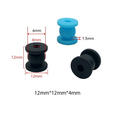 RJX 100pcs 12x12x4mm Damping Balls AV Shock Absorber Ball Damper Anti-Vibration Ball