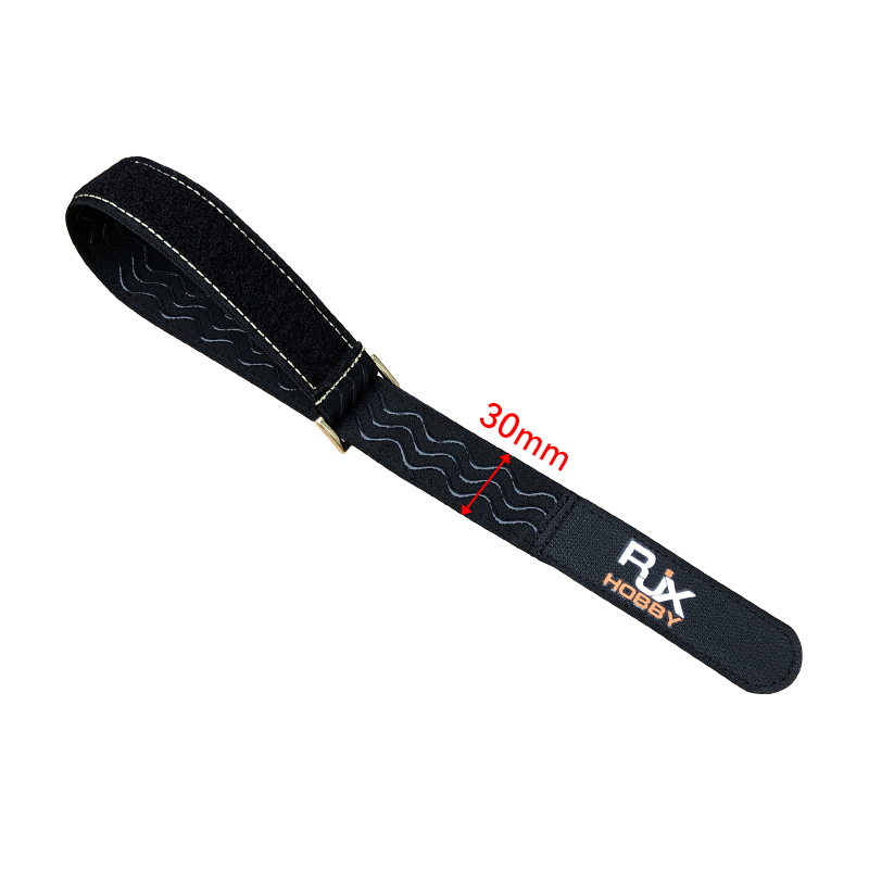 RJX 2pcs 30mm Width Kevlar Stitched Non-Slip Silicone Battery Straps(Length: 300 / 400 / 500 / 600 / 700 / 800 / 1000mm)