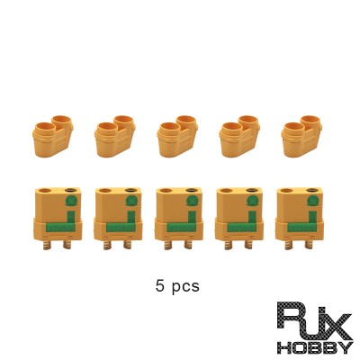 RJXHOBBY 5pcs Female XT90-S  Anti Spark Connector with Housing