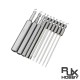 RJX 100mm 1.5 2.0 2.5 3.0 4.0 5.0 6.0 8.0 10 12mm Hex Key Allen Screwdriver Bits Magnetic 1/4 6.35mm Quick Change Impact Driver