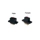 RJXHOBBY 2Pairs MPX6 6Pin Steering Gear Quick Release Connector Multi Wire Servo Extension Plug Male Female 
