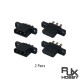 RJX 2Pairs MPX3 3Pin Steering Gear Quick Release Connector Multi Wire Servo Extension Plug Male Female