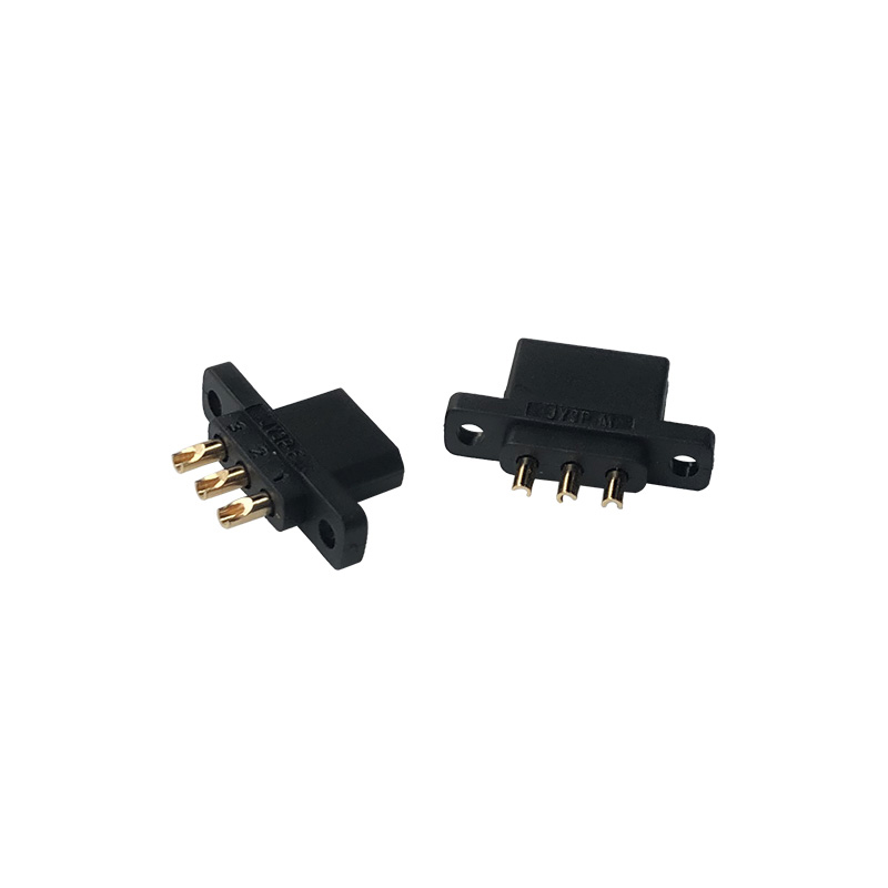 RJX 2Pairs MPX3 3Pin Steering Gear Quick Release Connector Multi Wire Servo Extension Plug Male Female