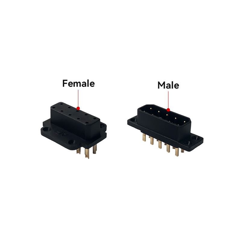 RJXHOBBY 2Pairs MPX10 10Pin Steering Gear Quick Release Connector Multi Wire Servo Extension Plug Male Female 