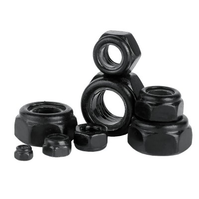 RJX 100pcs black M2 M2.5 M3 M4 Self-Locking Nuts