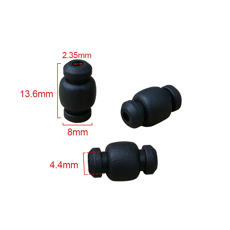 RJX 4pcs 2.35X8X13.6mm Main Control Damper Vibration Shock Absorbing Bracket Ball for DJI Phantom 4 Pro/Adv/V2.0