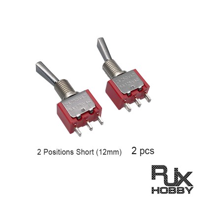 RJXHOBBY 2pcs Switch 2 Positions Reset Radiomaster OpenTX T16 T18 TX16S TX18S Frsky FlySky WFLY RadioLink Futaba JR ACCS ﻿