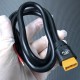 RJX 1pcs XT60H-M Male Plug 80cm Outdoor Power Brass Gold-plated Drone Connector Cable LSD-15