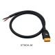 RJX 1pcs XT90H male Plug 80cm Outdoor Power Brass Gold-plated Drone Connector Cable LSD-50 with Plug Fixed Seat Mounting