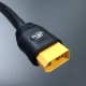 RJX 1pcs XT90H male Plug 80cm Outdoor Power Brass Gold-plated Drone Connector Cable LSD-50 with Plug Fixed Seat Mounting