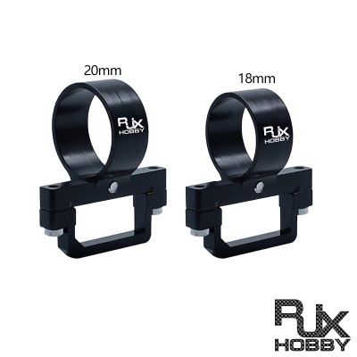 RJXHOBBY 1pcs XT90 Plug Fixed Seat Mounting Base Fastener 18mm 20mm Tube Clamp Support Clip Connecting Part