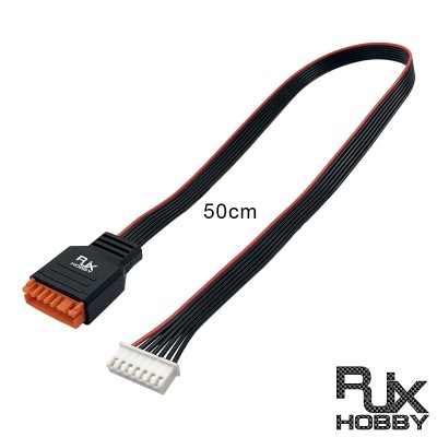 RJX 1pcs Charger Extension Cable Balanced Head for 2-6S Lithium Batteries Suitable for HOTA D6 Q6 M8 M6