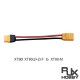 RJXHOBBY XT90I XT90(2+2) female to XT90 male 12AWG 15cm Extension Cable Wire 