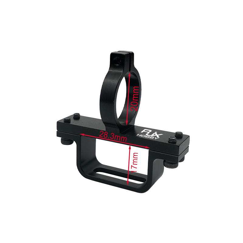 RJX 1pcs XT90 Plug Fixed Seat Mounting 20mm Tube Clamp Support Clip Connecting Part