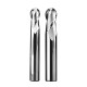 RJX 1pcs R0.5-R10  55 ° 2 Flute  tungsten steel Carbide Ball nose Cutter for Aluminum  CNC Center Machining Milling Tool