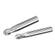 RJX 1pcs R0.5-R10  55 ° 2 Flute  tungsten steel Carbide Ball nose Cutter for Aluminum  CNC Center Machining Milling Tool