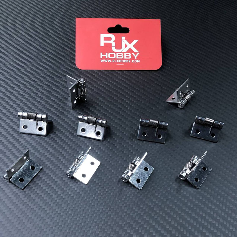 RJX 10 pcs 1/1.5/2/2.5/3/4 inch Stainless Steel Spring Hinge for RC airplane fixed wing